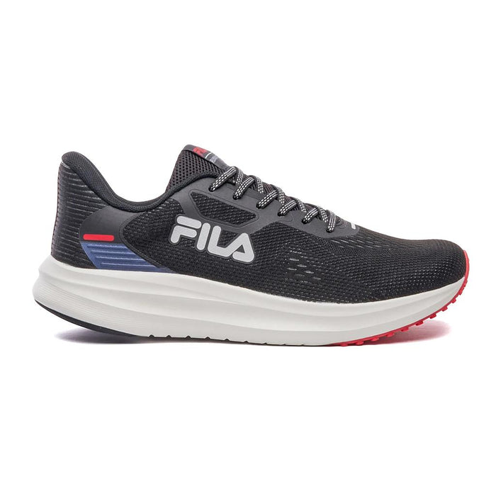 Fila Deportivos Masculino Running Fastness Negro/Rojo Oscuro/Gris