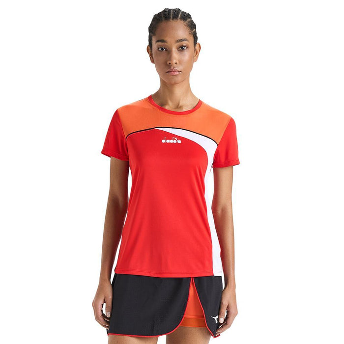 Diadora Remeras Femenino Tenis L. Ss T Fer.Red Italy