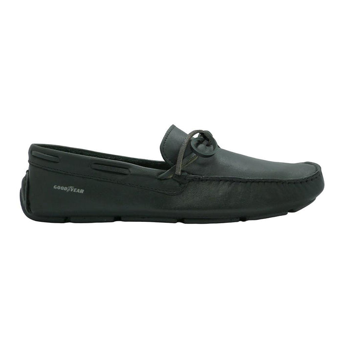 70302-Negro Goodyear Moda Masculino Mocasín Negro Latego