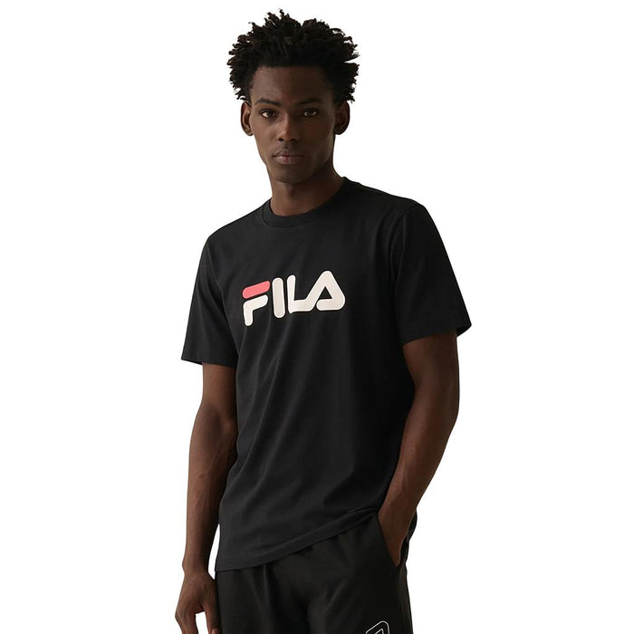 Fila Remeras Masculino Moda Regular Letter Premium IV Black/Red Chilli/White