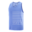 LC2693300 Salomon Prendas Musculosas Masculino Running Sense Aero Singlet Gfx Ultramarine/White