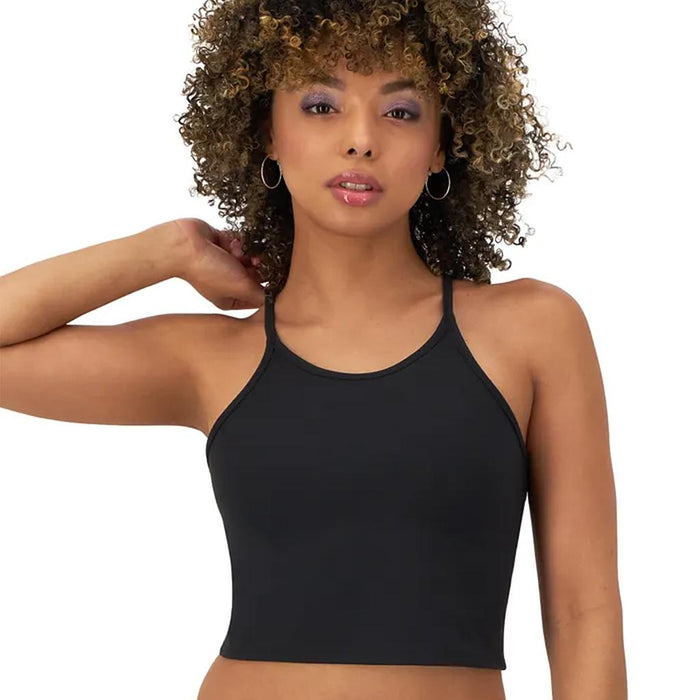 B6773-001 CHAMPION PRENDAS TOPS FEMENINO TRAINING SOFT TOUCH LONGLINE CAMI BLACK