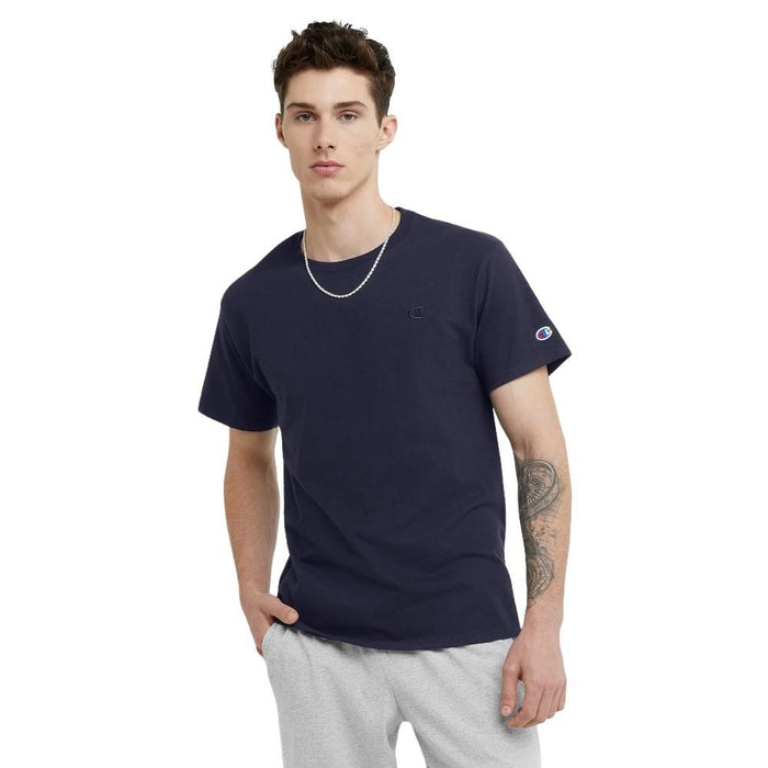 Champion T-Shirt Masculino Classic Jersey Tee Navy