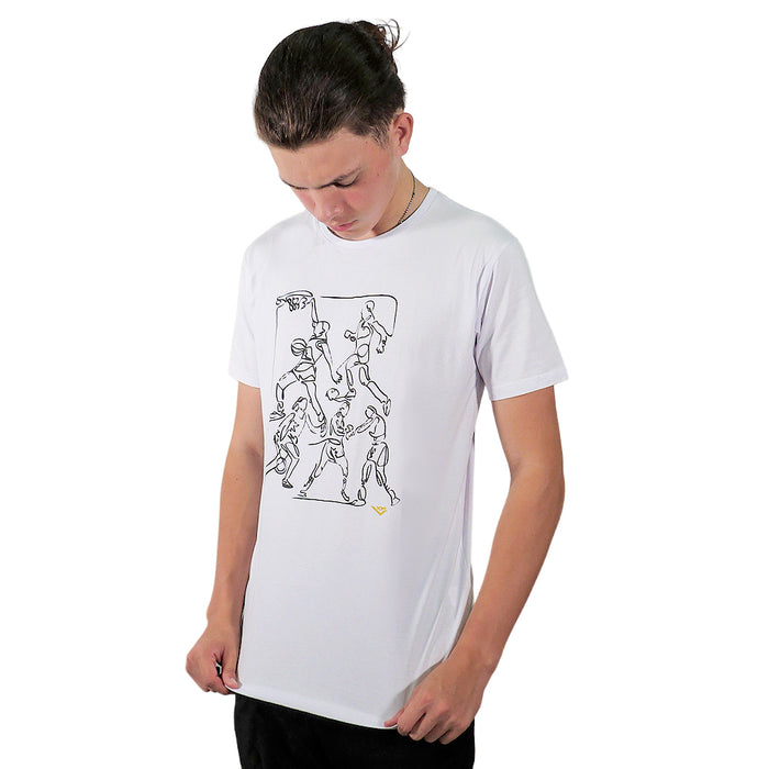 Pony Remeras Masculino 50Th Basketball Blanco