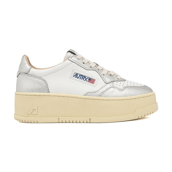 Autry Lifestyle Femenino Moda Platform Low Wht/Silver