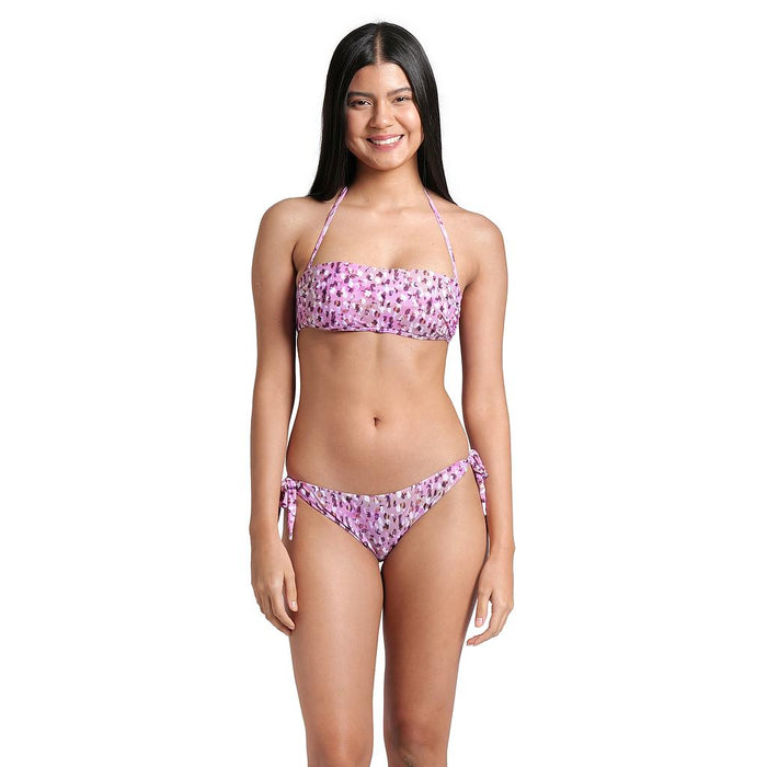 Arena Traje de Baño Femenino Natacion Water Prints Bikini Bandea Leo Pink