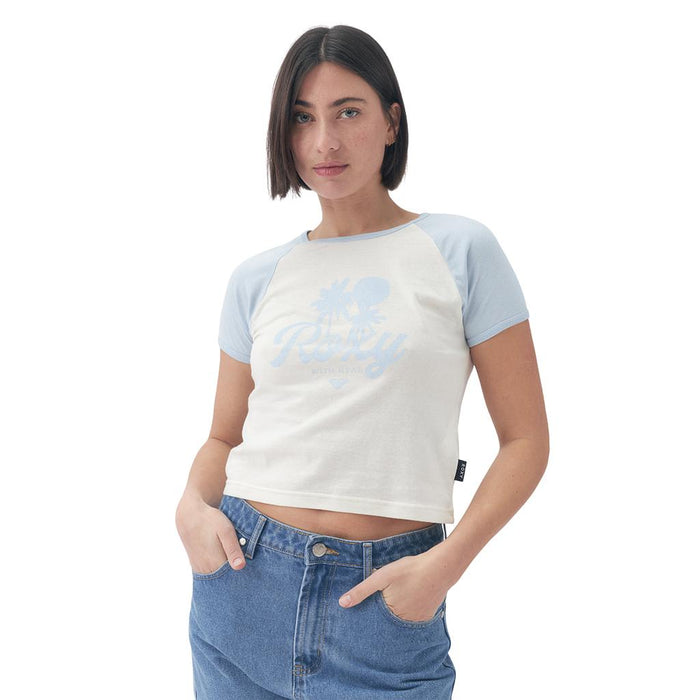 Roxy Remeras Femenino Moda Oceanwave Regular Celeste