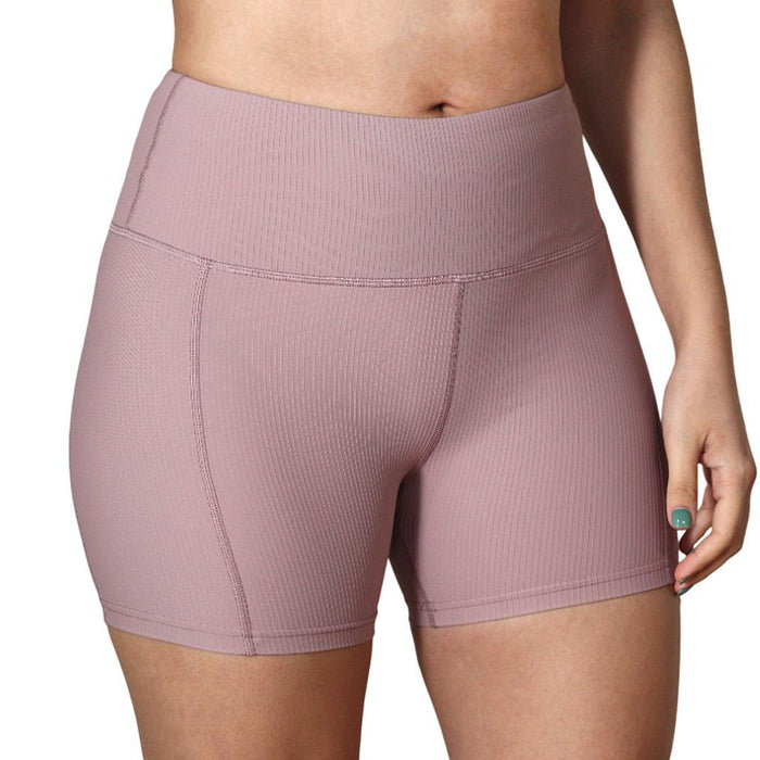 Avia Shorts Femenino Running Sarasota Tight 5 Lt Plum Rib Strip