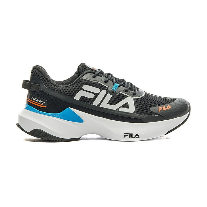 Fila Deportivos Masculino Running Recovery Black/Dresden Blue/Red Orange