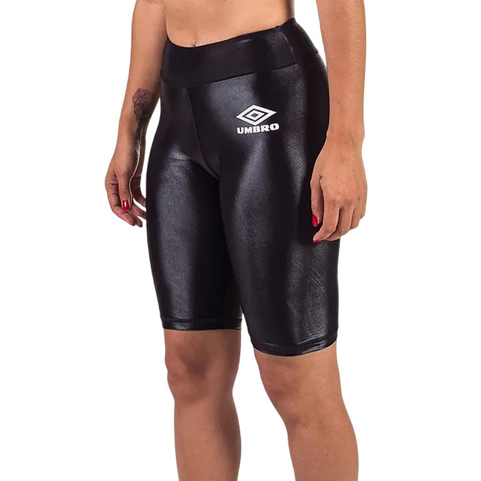 Umbro Bermudas Termicas Femenino Running Diamond Bright Preto