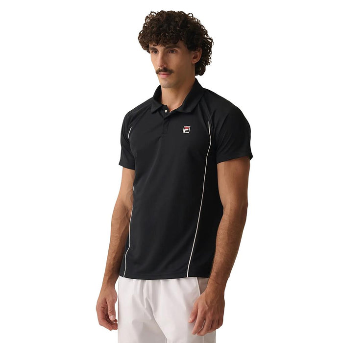 Fila Polos Masculino Tenis Match Black/White