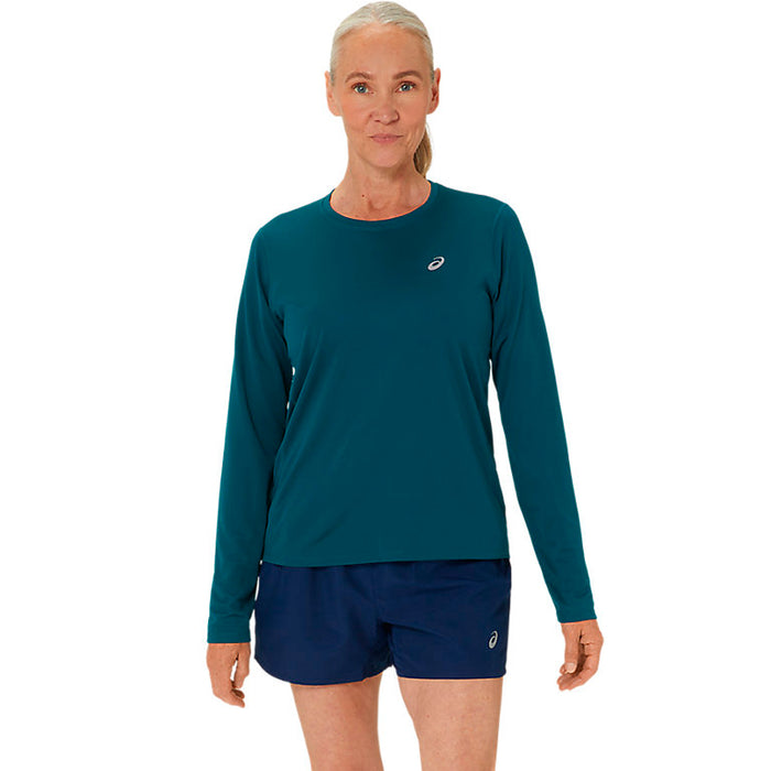 Asics Remeras mangas largas Femenino Running Silver Ls Top Rich Teal