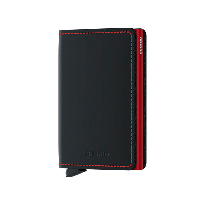 Billetera Secrid Slimwallet Matte Black & Red