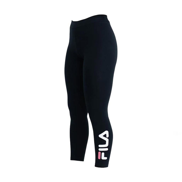 Fila Calzas Niños Moda Tights Letter Fun II Black/White/Light Coral Rose