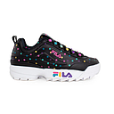 5XM01551-965 FILA CALZADOS FEMENINO DISRUPTOR ZERO PEARL BLACK/SHOCKING PINK/CARIBBEAN SEA