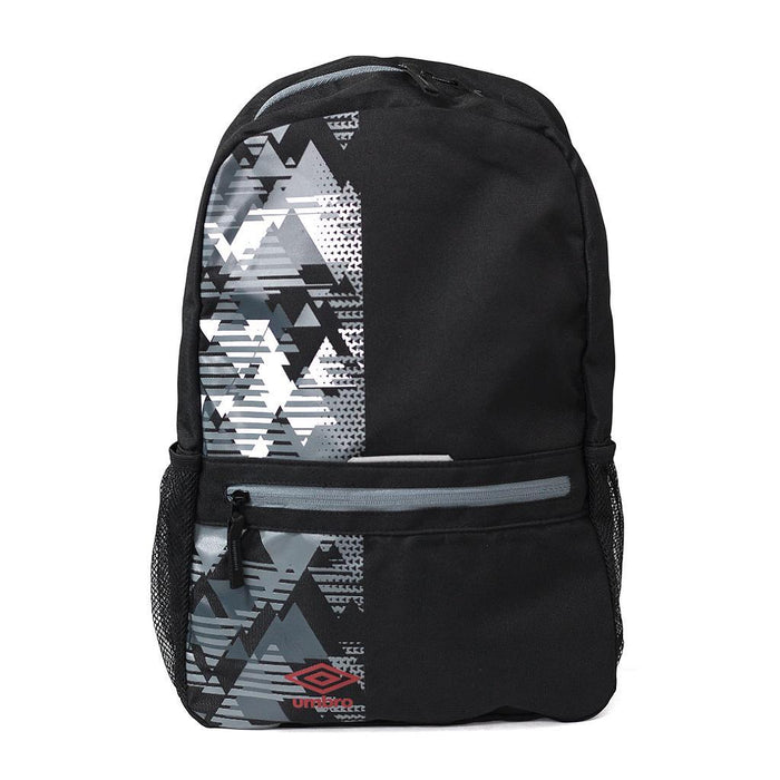 31018U-MZZ Umbro Mochilas Unisex Training Formation Backpack Black/Equestrianred/Grey/White/Carbon