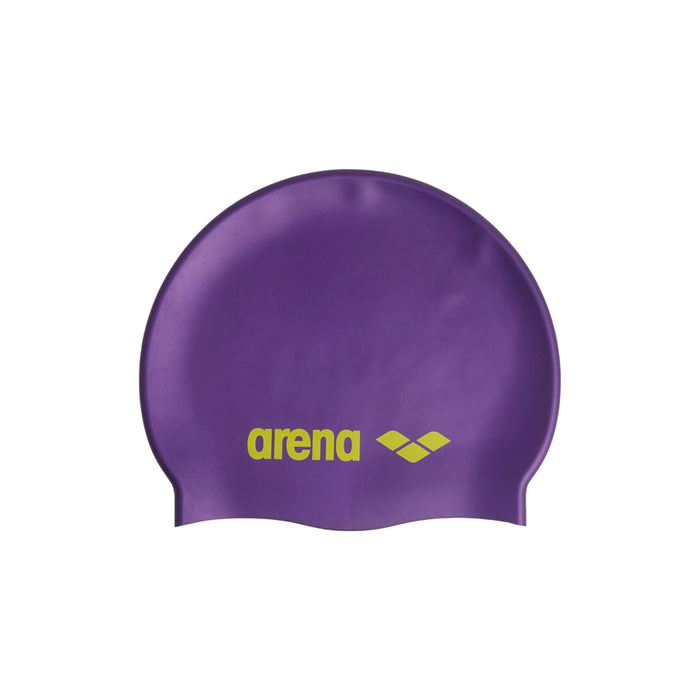 Arena Gorras de Natacion Unisex Natacion Classic Silicone Violet Soft Green