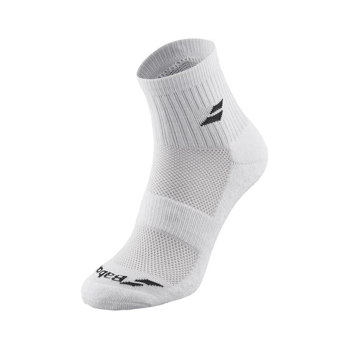 Babolat Tenis Medias Quarter 3 Pairs Pack White/White