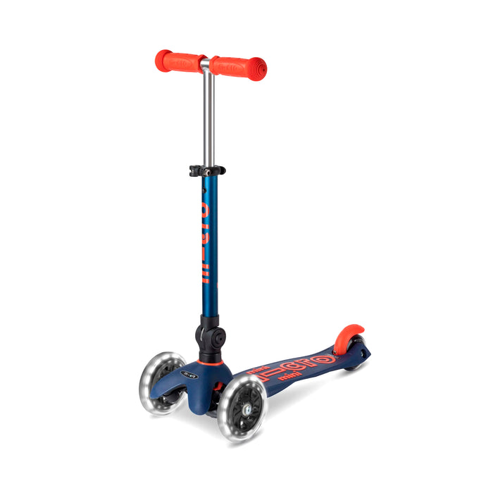 SCOOTER Mini Micro Deluxe Foldable LED Navy Blue