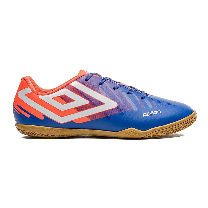 Umbro Indoor Masculino Futbol Action Dazzling Blue/Fiery Coral/White