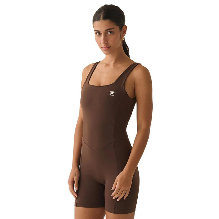 Fila Enterizos Femenino Training Overalls Touch Gym Dark Brown