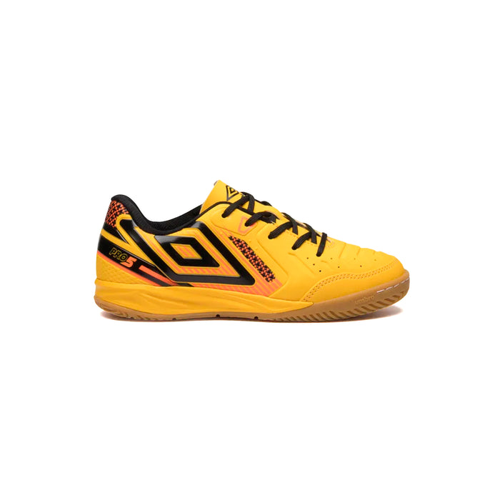 U07FB00533-616 Umbro Calzados Deportivos Niños Indoor Pro 5 Jr Amarelo/Preto/Laranja Fluor