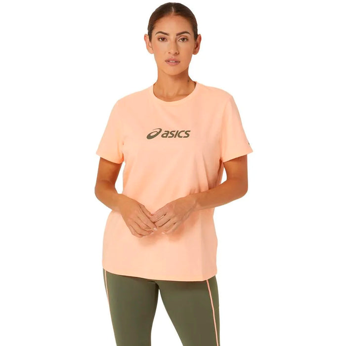 Asics Remeras Femenino Training Training Core Logo Tee Bright Sunstone