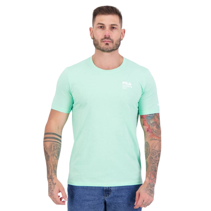 Fila Remeras Masculino Training Mc Sport Print II Light Green Mix