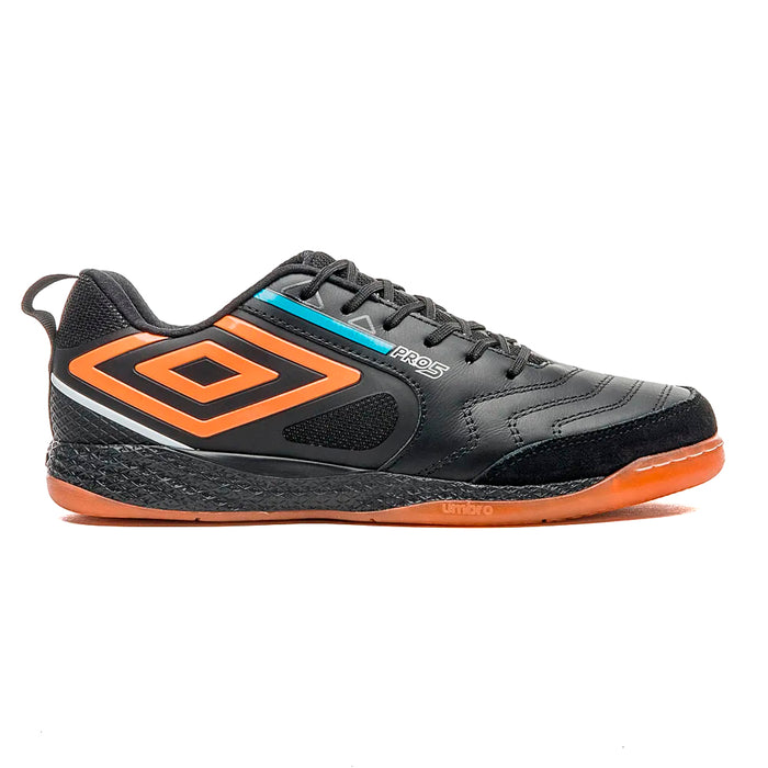 Umbro Indoor Unisex Futbol Pro 5 Bump Negro/Naranja/Azul Electrico