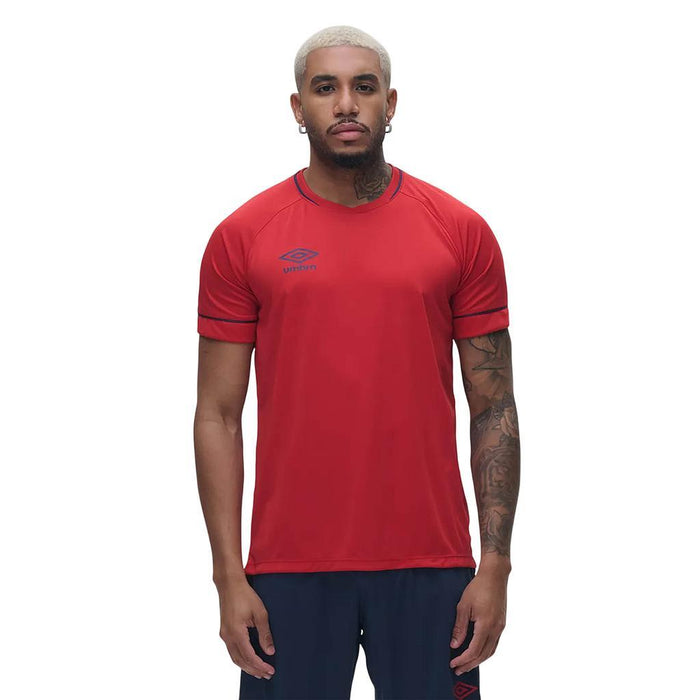 Umbro Remeras Masculino Running Dinamo Rojo/Marino