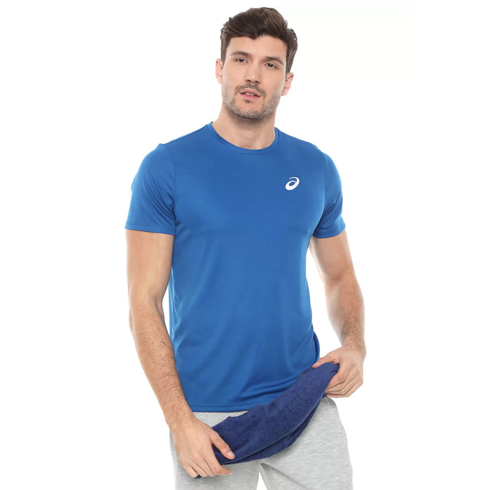 Asics Running Masculino Core Running Pa Ss Tee Directoire Blue