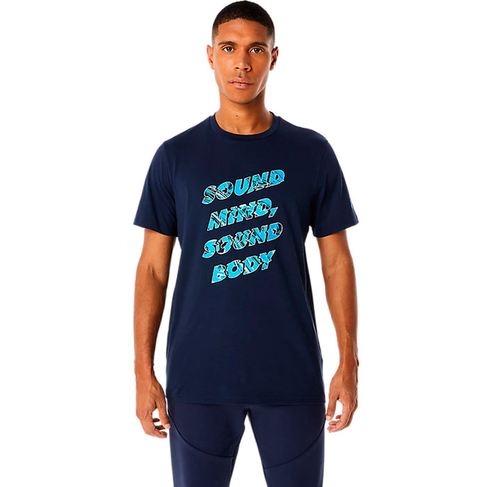 2031D777.402 ASICS PRENDAS REMERAS MASCULINO TRAINING GRAPHIC TEE MIDNIGHT