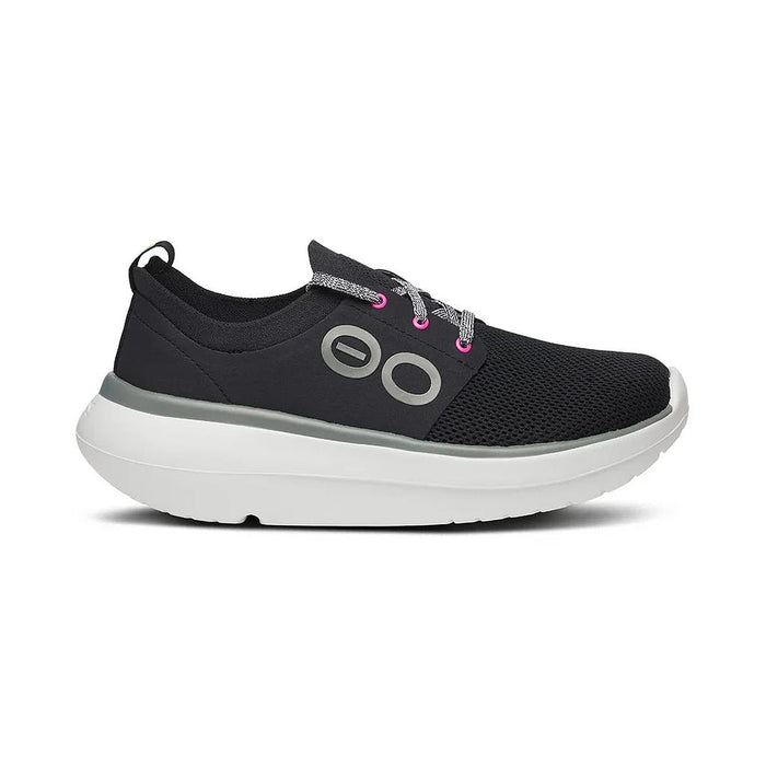 5077-WHTBLK OOFOS CALZADOS DEPORTIVOS FEMENINO RUNNING OOMY STRIDE WHITE/BLACK