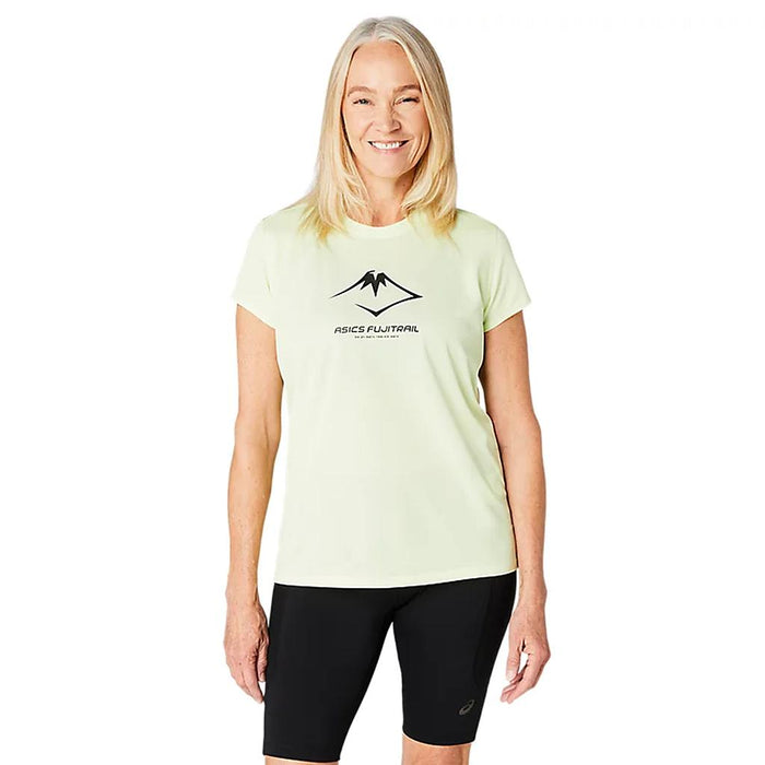 Asics Remeras Femenino Running Fujitrail Logo Ss Top Cool Matcha