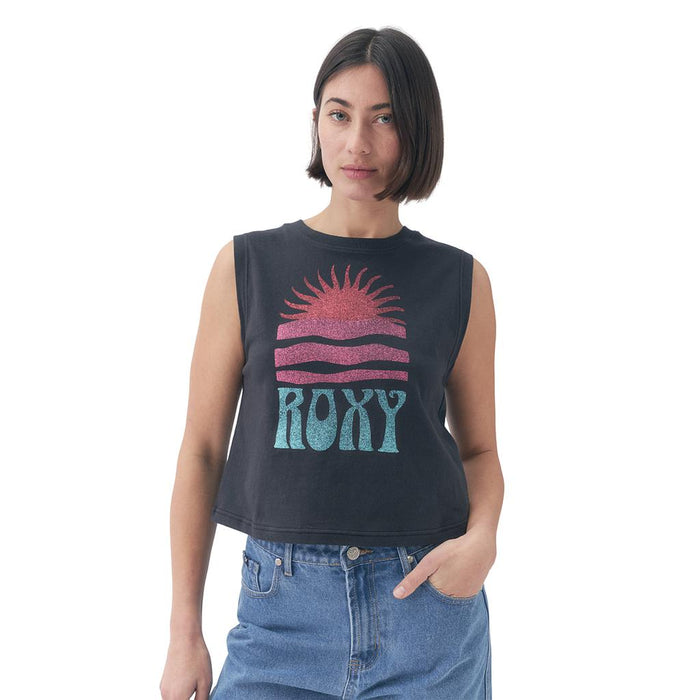 26160619-01 Roxy Prendas Musculosas Femenino Moda Hanglose Negro