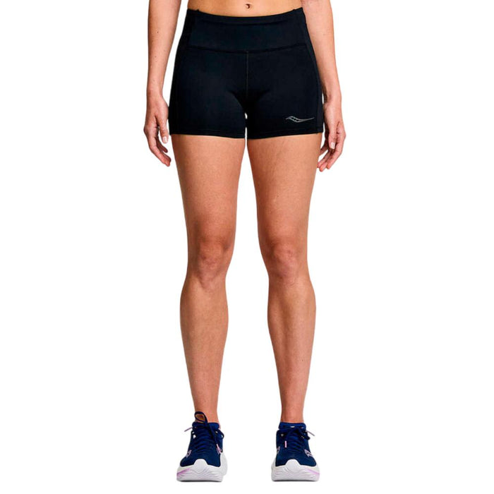 Saucony Shorts Femenino Running Fortify 3 Hot Short Black