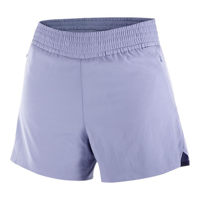 Salomon Shorts Femenino Running SHKout Core 2In1 Shts 4 Blue Granite