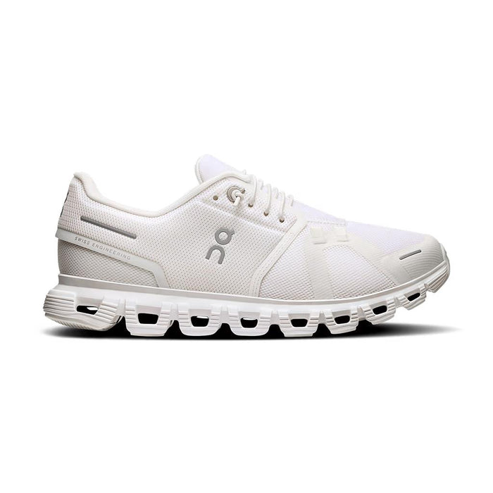 On Deportivos Femenino Running Cloud 6 White/White