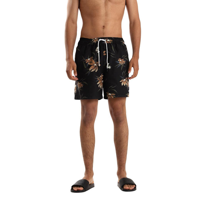Quiksilver Shorts de Baño Masculino Moda Volley Costa Flora