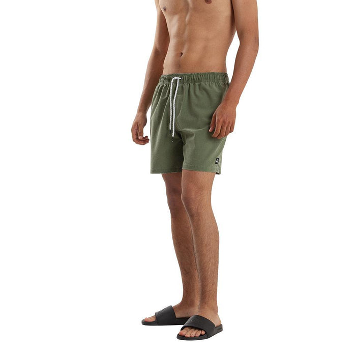 Quiksilver Shorts de Baqo Masculino Moda Volley Green
