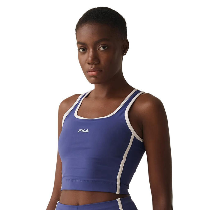 Fila Tops Femenino Tenis Tennis Sports Club Azul Carbono/Branco
