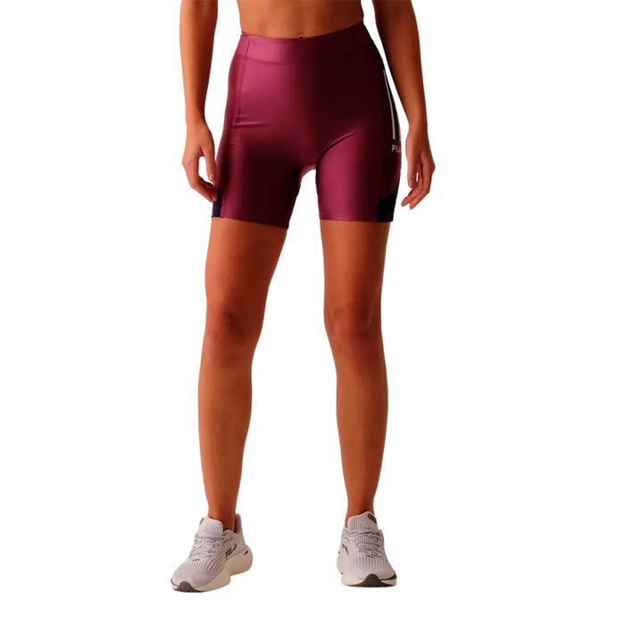 Fila Bermudas Femenino Training Long Shorts Future Sports Flow Wine