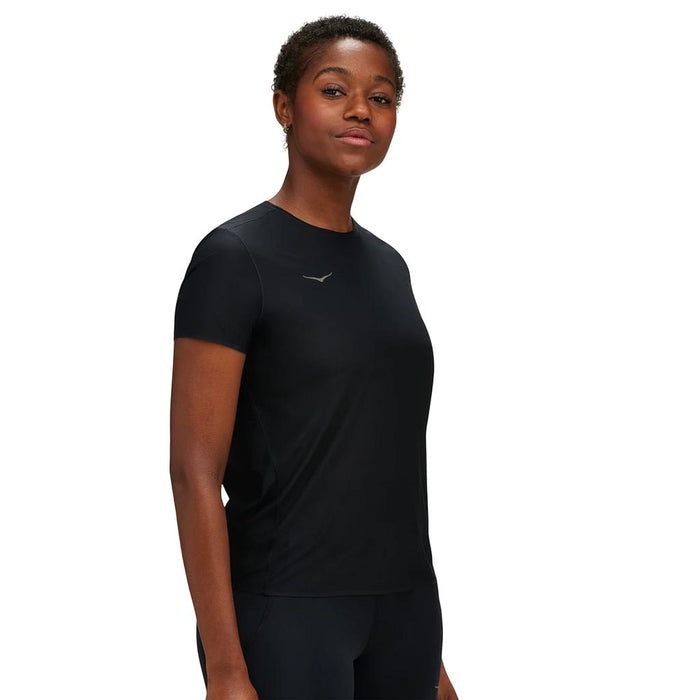 1151084-BLK Hoka Remeras Femenino Running Airolite Run Short Sleeve Black