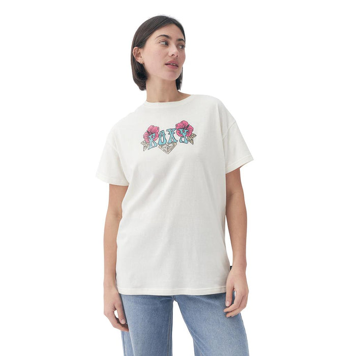 Roxy Remeras Femenino Moda People Speak Crudo