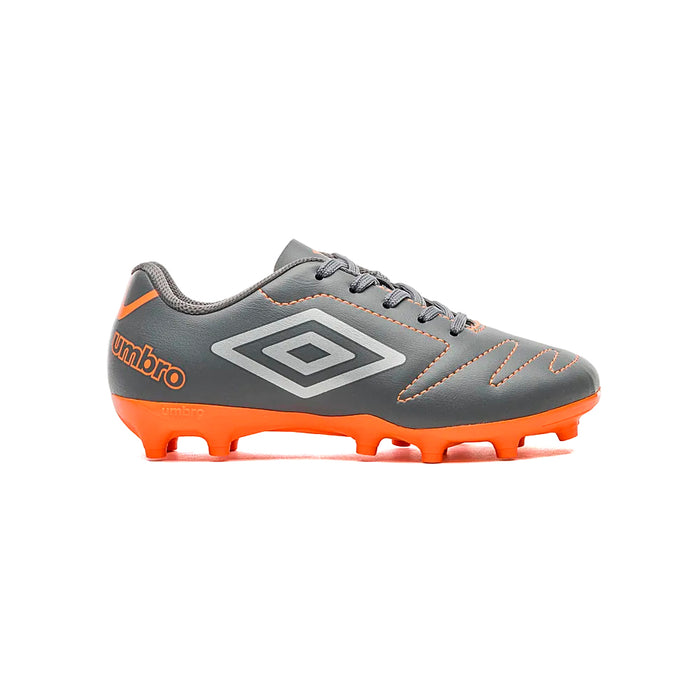 U07FB085-868 Umbro Calzados Campo Junior Futbol Class 2.2 Jr Grafito/Naranja/Gris
