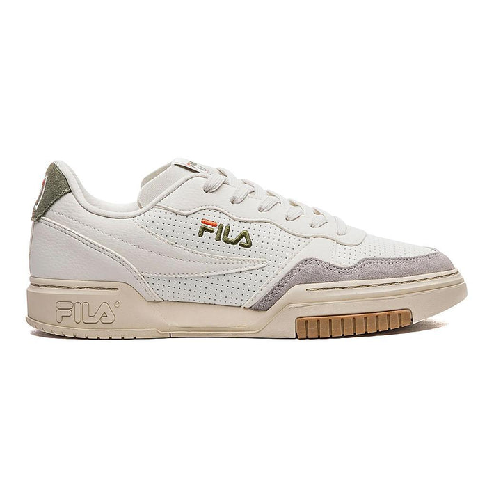 Fila Lifestyle Masculino Moda Original Fitness Tennis Club II Olive/Tangerine Tango/Raw White