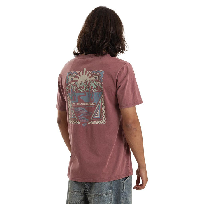 Quiksilver Remeras Masculino Moda Desert Waves Rose Brown