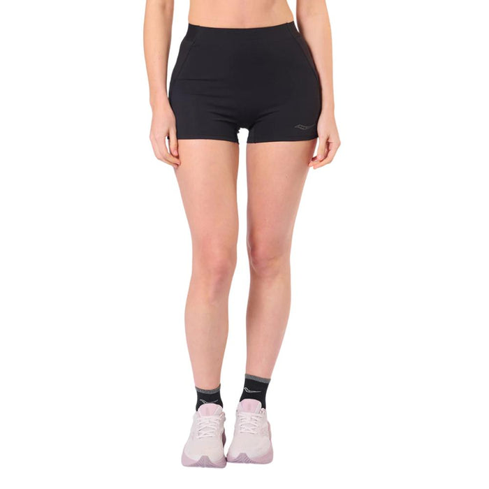 Saucony Shorts Femenino Running Endorphin Hot Short Black