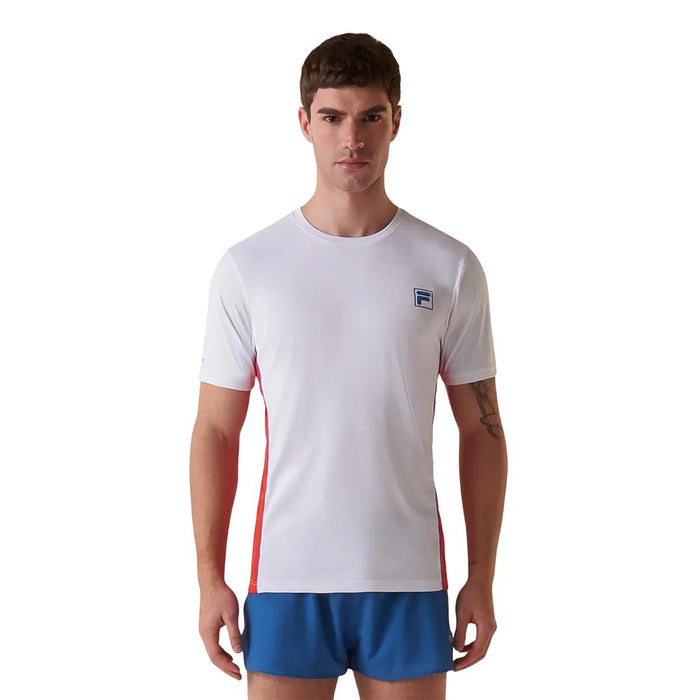 F11R00328-163 FILA PRENDAS REMERAS MASCULINO RUNNING CARBON RACER WHITE/RED