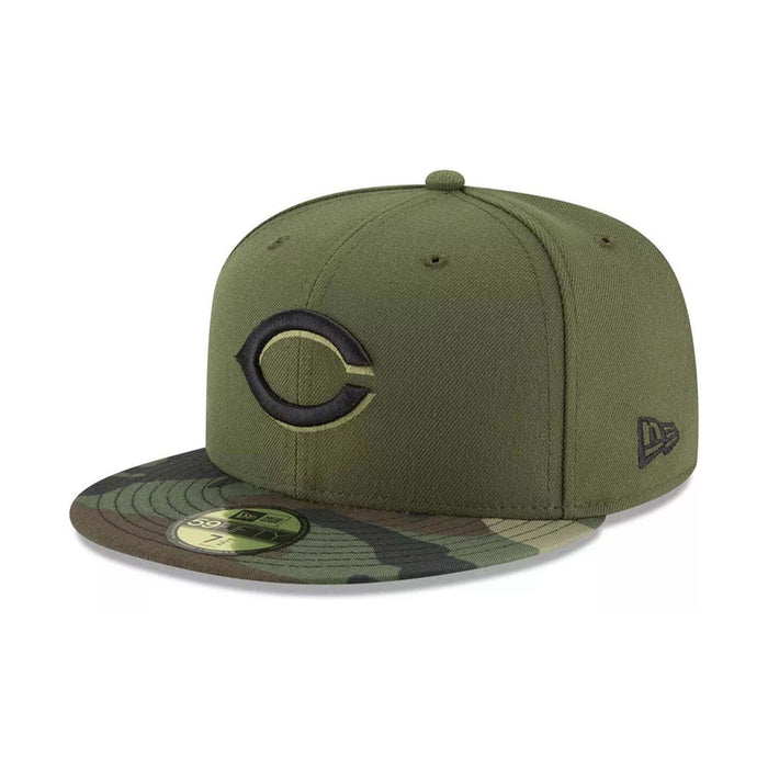 MAZ-70413904 New Era Accesorios Gorros MLB 59Fifty Cincinnati Reds Olive Green/Black/Camouflage